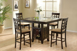 Detail view of Gabriel Cappuccino dining chair