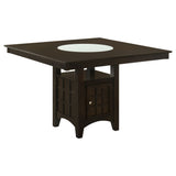 Side view of Gabriel Cappuccino dining set with 8 chairs