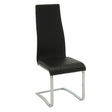 Montclair black high back dining chairs set of 4 front view
