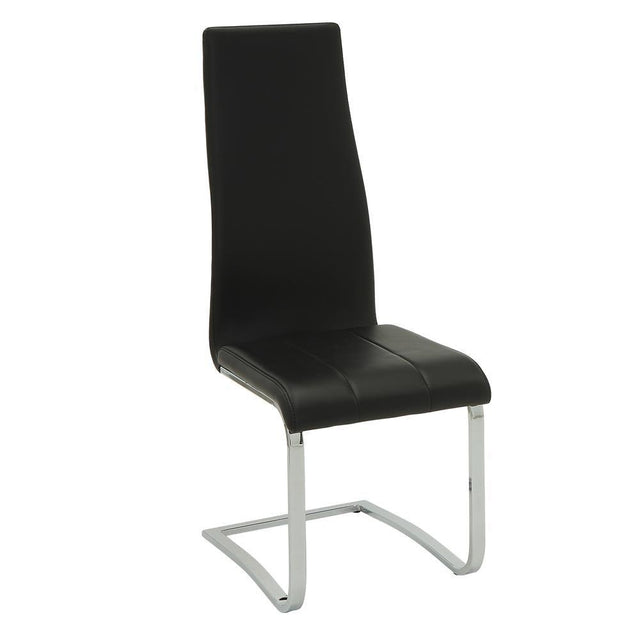 Montclair black high back dining chairs set of 4 front view