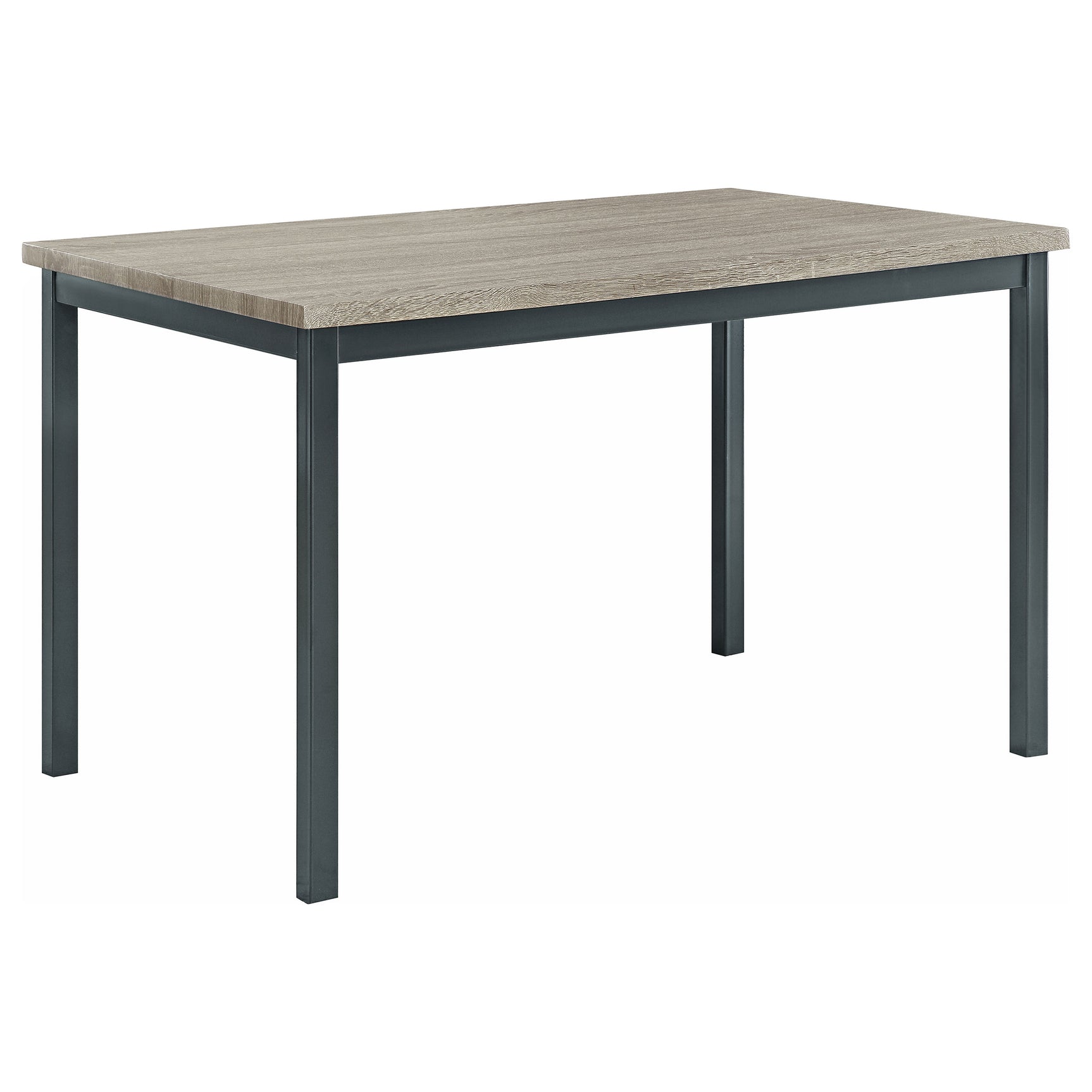 detail view of Garza Gray Black Rectangular Dining Room Set dining room furniture