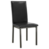 main view of Garza Gray Black Rectangular Dining Room Set dining room furniture