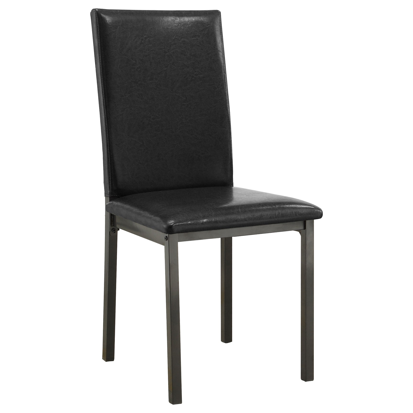 main view of Garza Gray Black Rectangular Dining Room Set dining room furniture