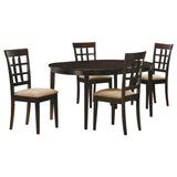 Close-up detail of Gabriel Cappuccino dining set