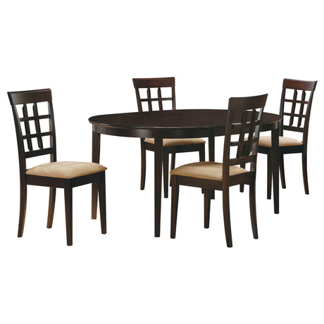 Close-up detail of Gabriel Cappuccino dining set