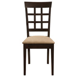 Detail of dining chair upholstery