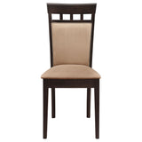 Detail close-up of chair upholstery