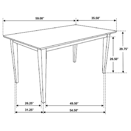 Another room view of the dining set