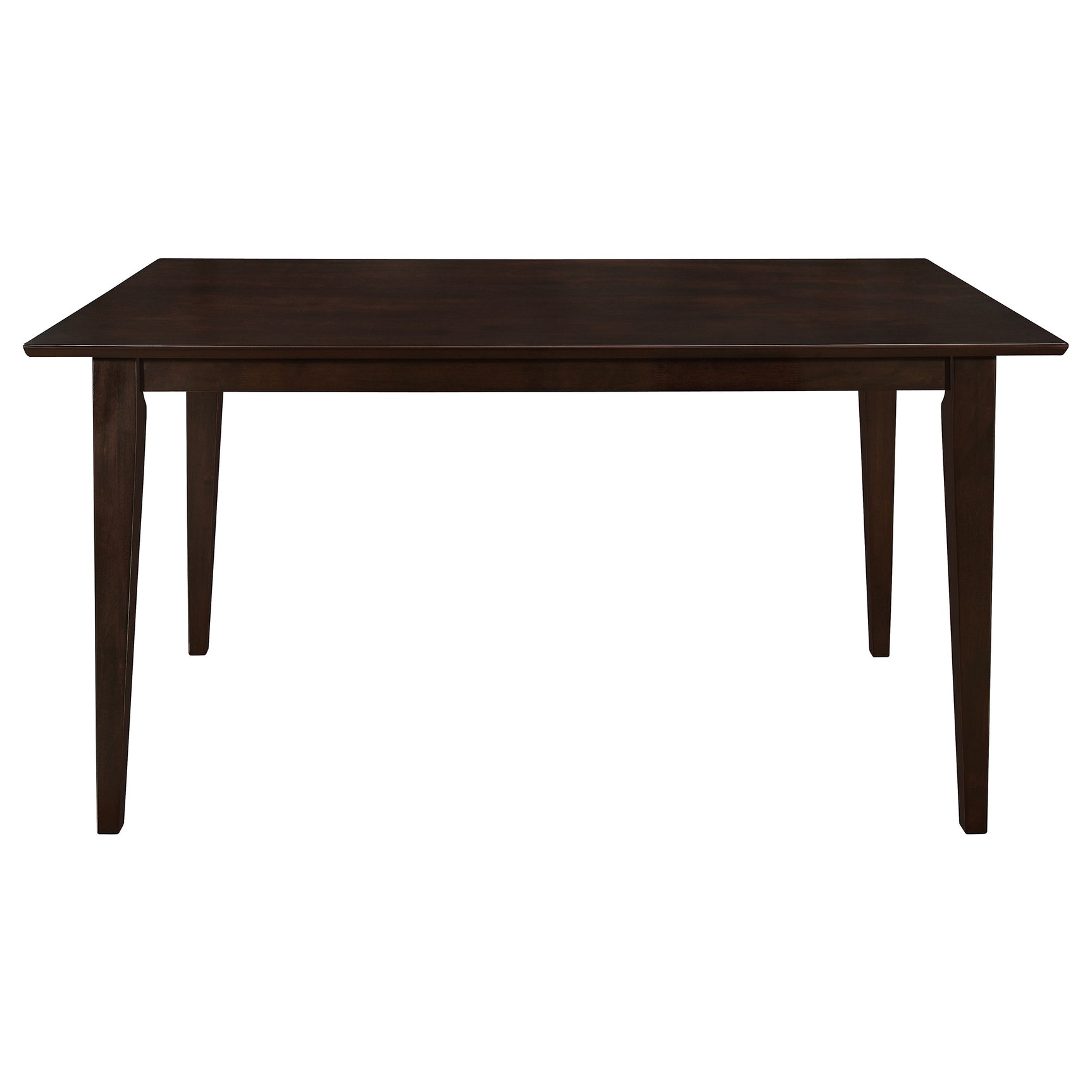 Angle view of Gabriel Cappuccino rectangular dining table