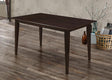 Gabriel Rectangular Dining Table in Cappuccino, front angled view