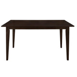 Solid wood Gabriel dining table with cappuccino finish