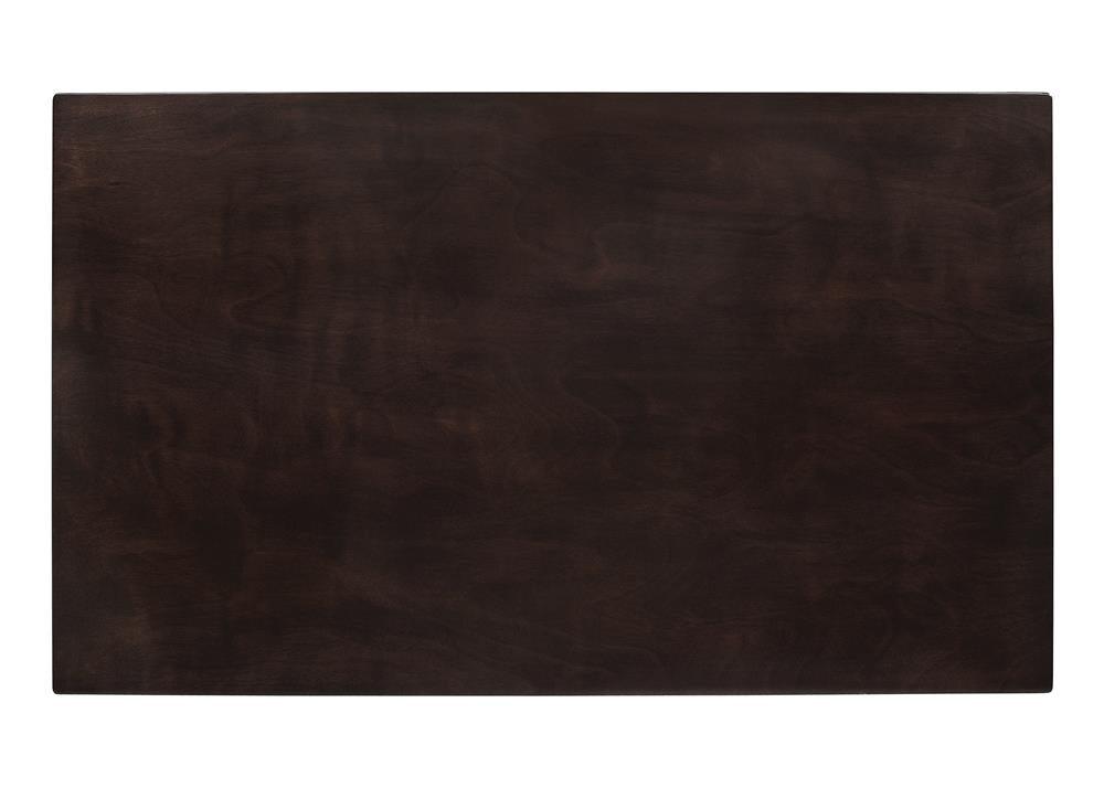 Dining table top view showing clean lines and smooth finish