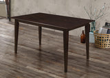 Gabriel Upholstered Dining Chair in cappuccino and tan, side view