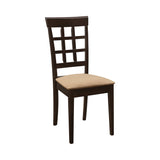 Gabriel stool showing cappuccino wood finish and tall backrest