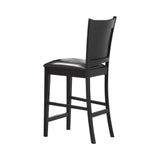 Jaden square counter height table side view highlighting wine compartment and storage