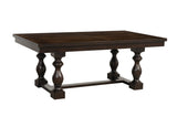 detail view of Yates Neutral Fabric Rectangular Dining Room Set dining room furniture