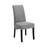 Montclair High Back Dining Chairs Black And Chrome (Set Of 4) 100515Wht - Ella Furniture