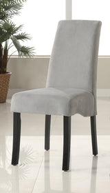 Montclair High Back Dining Chairs Black And Chrome (Set Of 4) 100515Wht - Ella Furniture