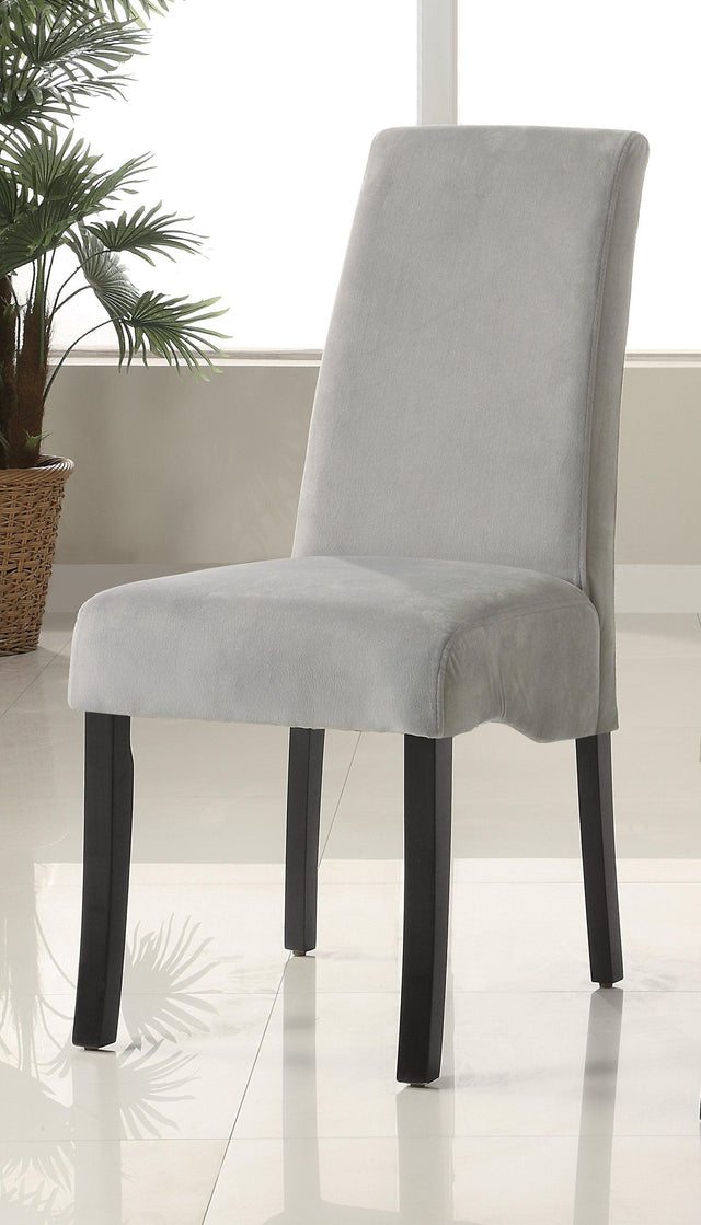 Montclair High Back Dining Chairs Black And Chrome (Set Of 4) 100515Wht - Ella Furniture