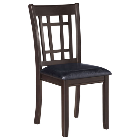 Lavon Espresso Oval Extension Leaf Dining Room Set detail view