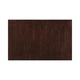 Side angle of Dalila rectangular dining table showing thick legs