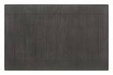 Dalila rectangular plank top dining table dark grey - close-up of leg design