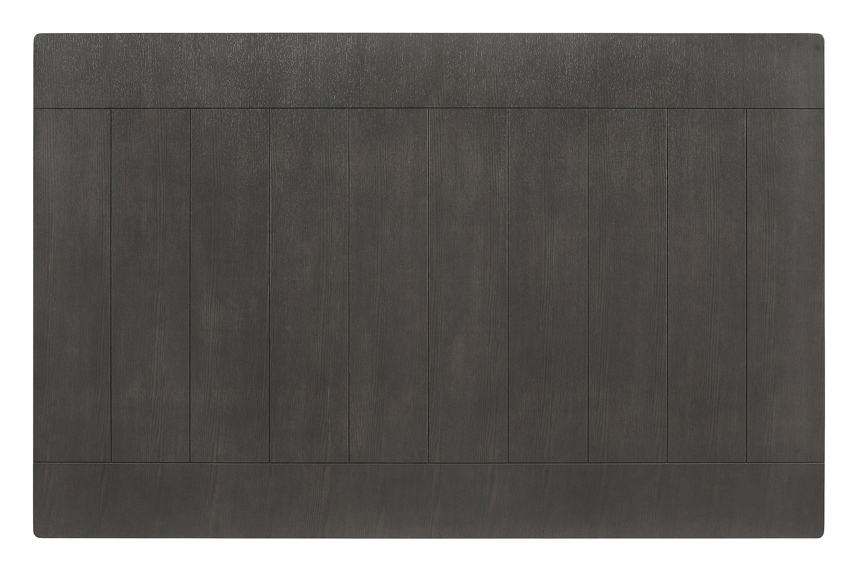 Dalila rectangular plank top dining table dark grey - close-up of leg design