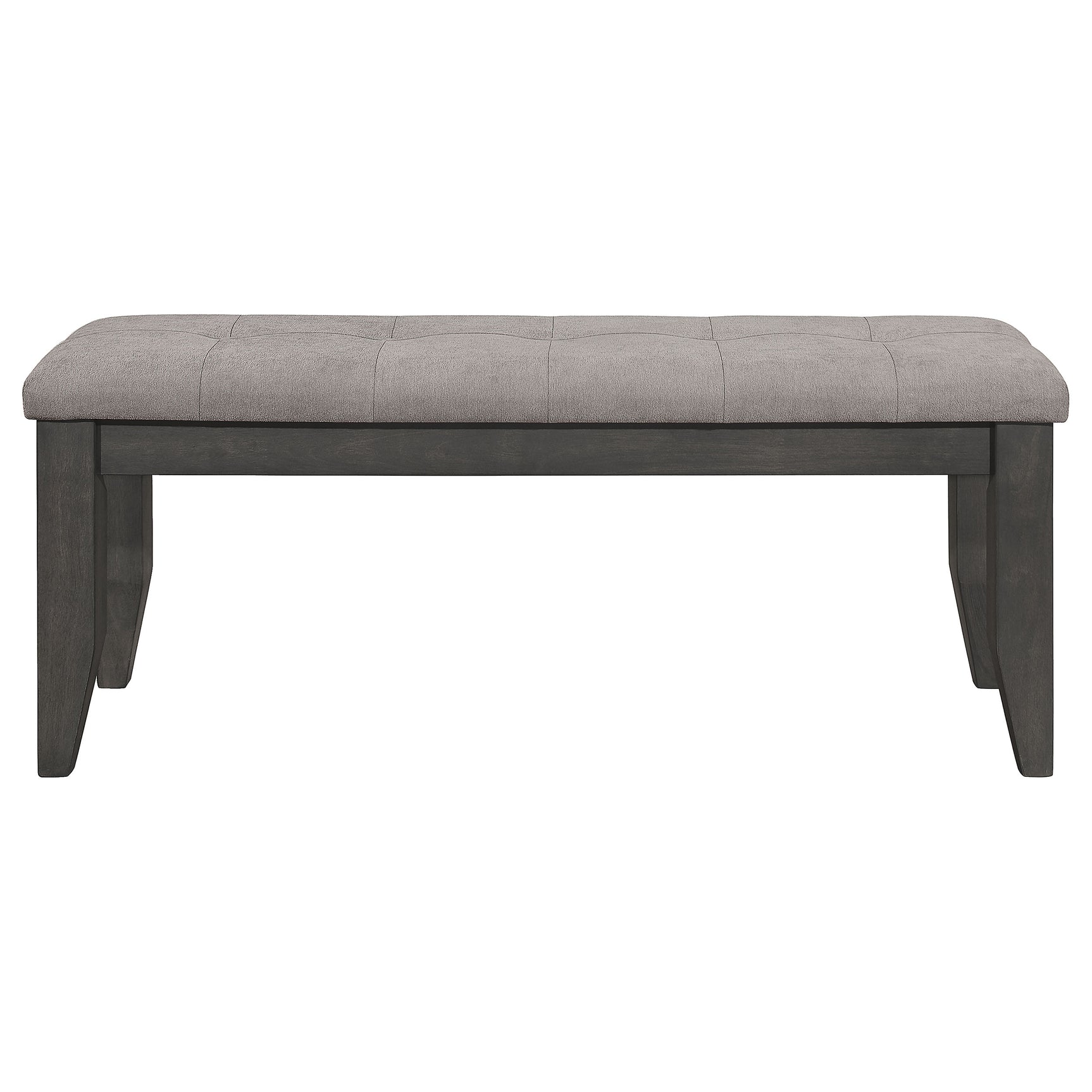 Close-up of bench padding and frame