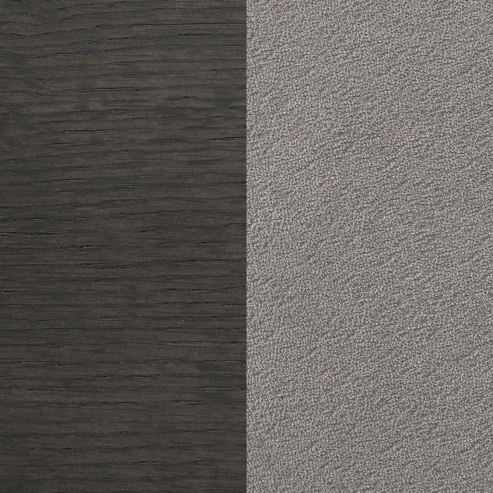 Bench detail with matching dark grey finish
