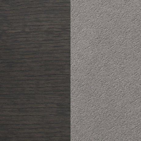 Bench detail with matching dark grey finish