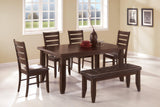 Dalila dining table showcasing true square edge tabletop