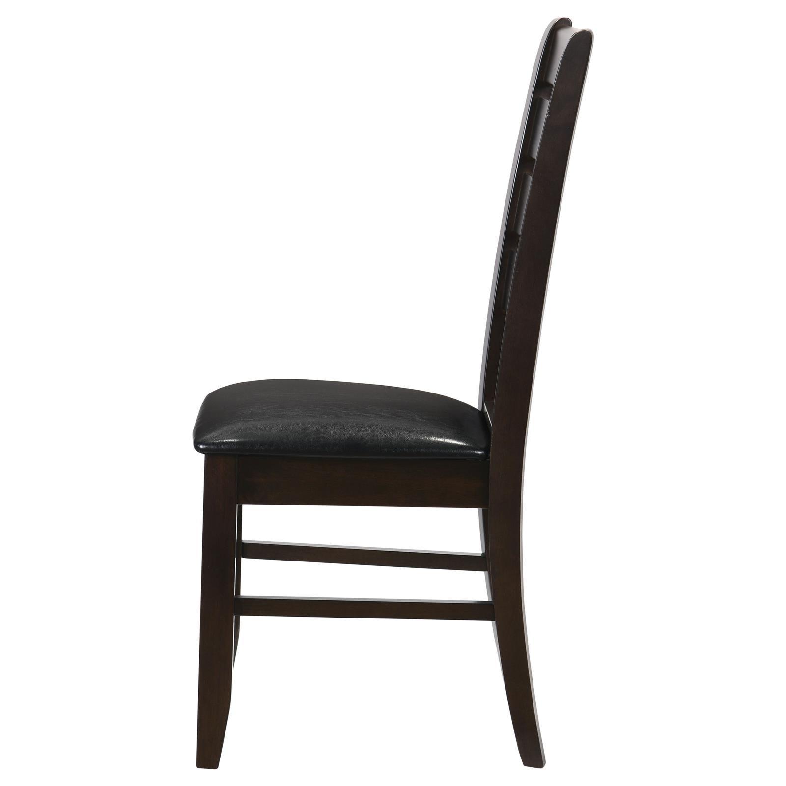 Set of two Dalila Ladder Back Side Chairs arranged in dining room