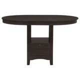 Lavon Espresso Oval Counter Height Dining Set alternate main view