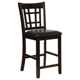 Lavon Espresso Oval Counter Height Dining Set another main view