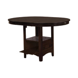 View of stool leg finish and footrest detail