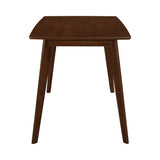 Close-up detail of chair and table finish in Kersey Brown Set