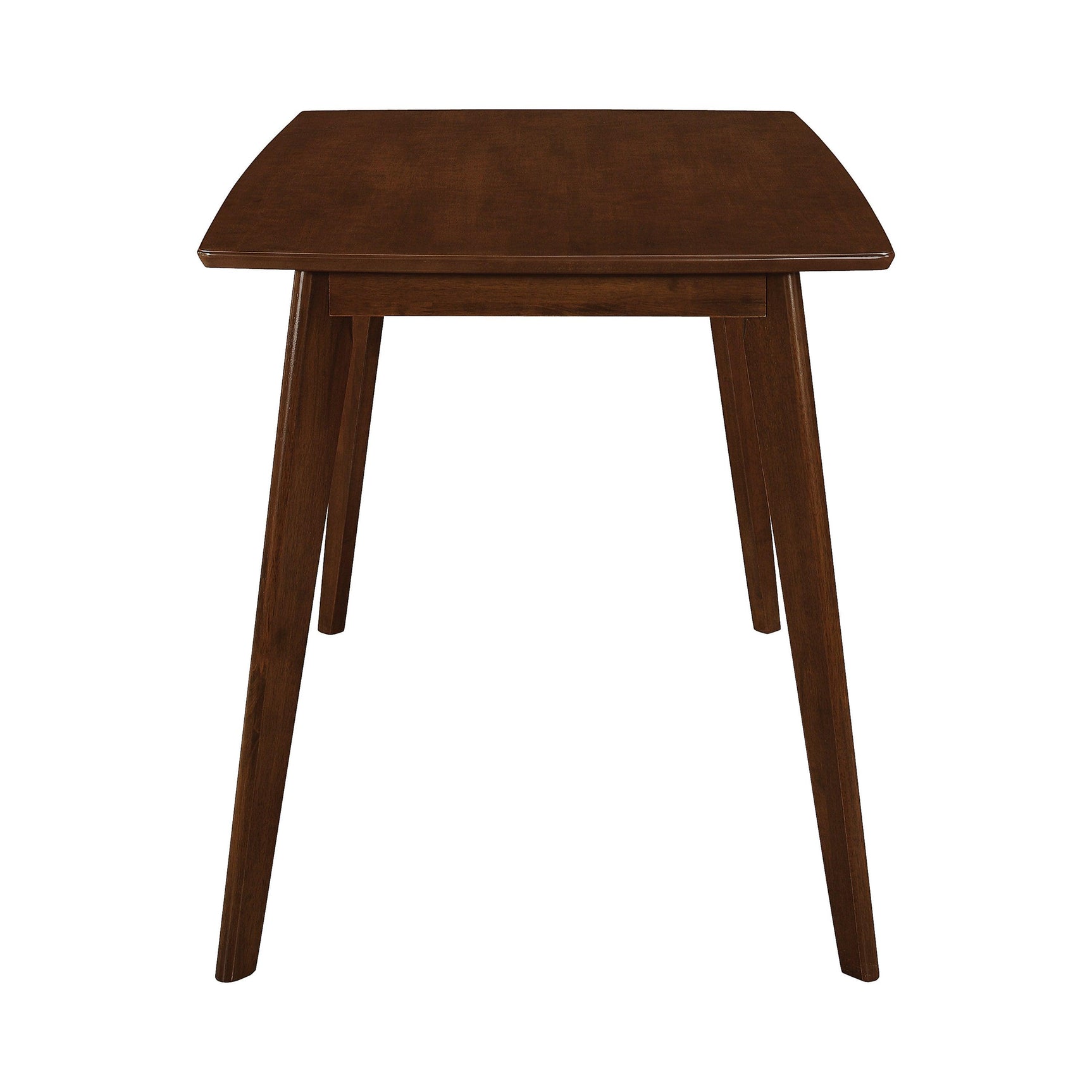 Close-up detail of chair and table finish in Kersey Brown Set