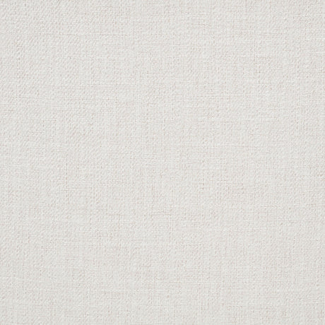 Baney cream fabric upholstered dining side chair with wingback and dark oak legs frontal view
