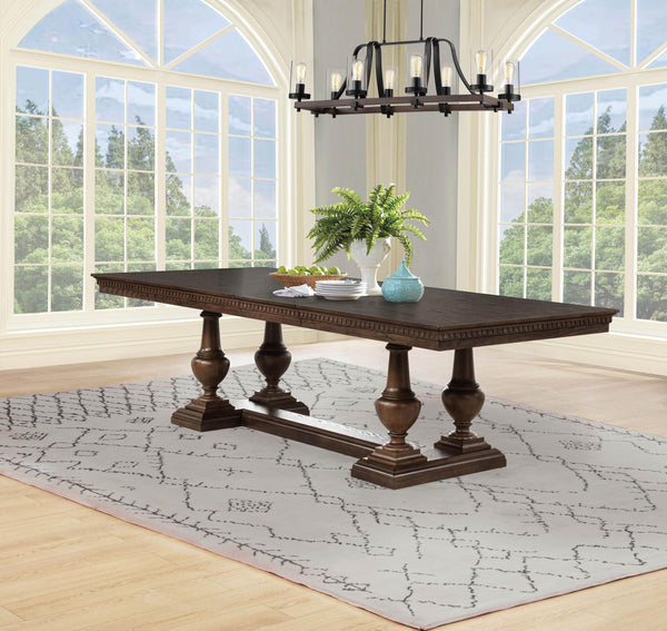 Ridgewell Dining Table side close-up