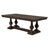 Levelers on dining table feet for floor stability