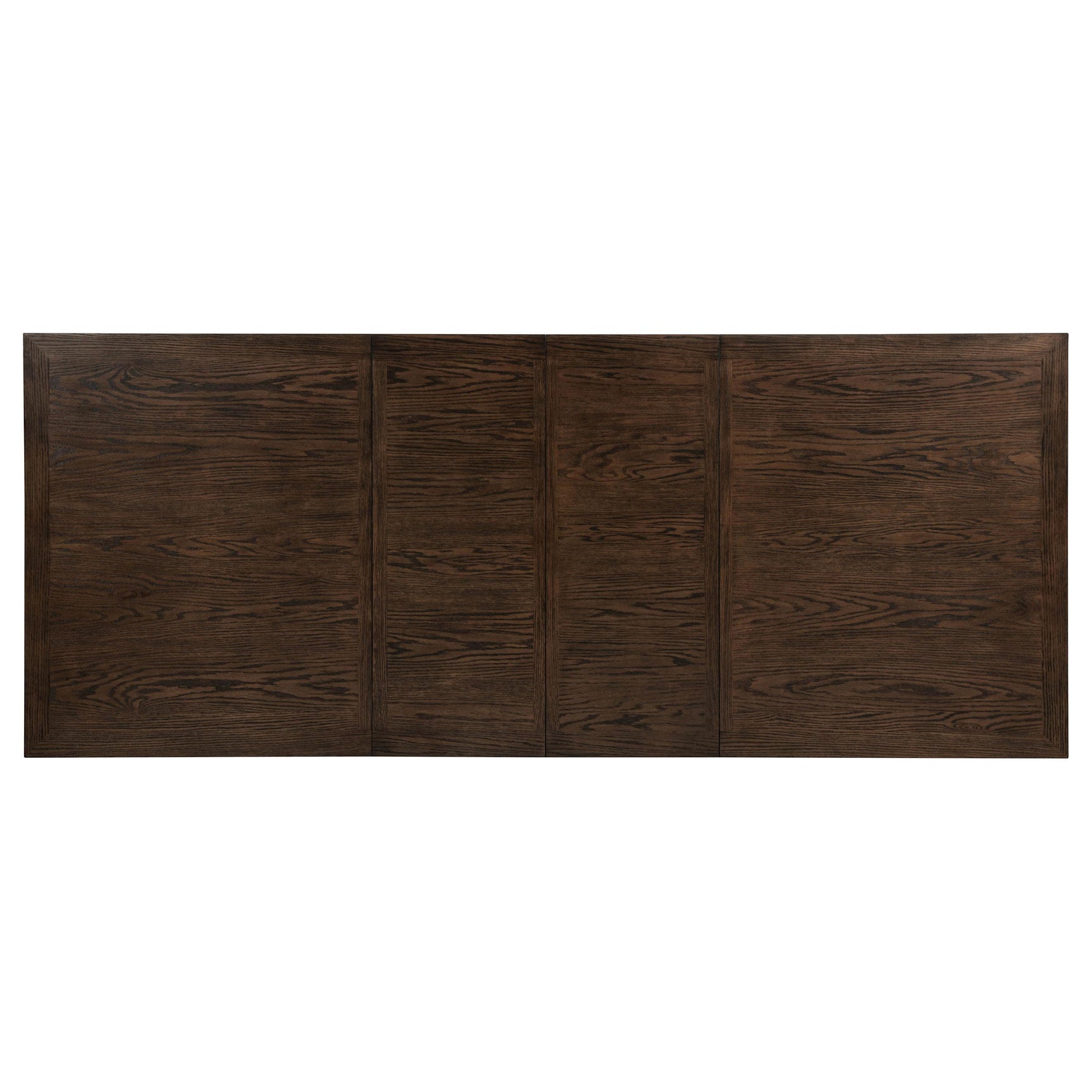 Close-up of oak veneer grain on table surface