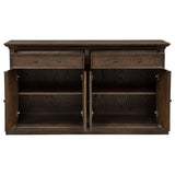 Open drawer showing felt lining in Ridgewell dining server