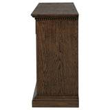 Antique brass hardware detail on Ridgewell dining server