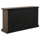 Dentil trim detail below server top