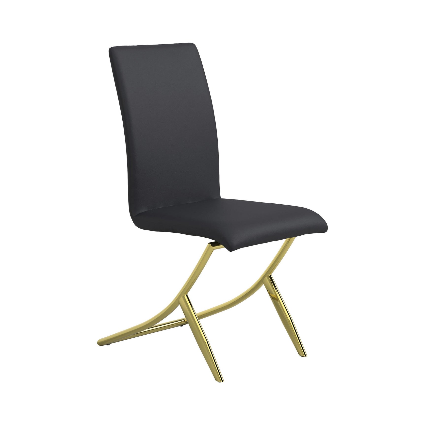 Beckham round dining table with 46 inch diameter glass top