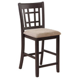 Close-up of chair upholstery and frame