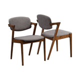 Malone Rectangular Dining Table dark walnut side view