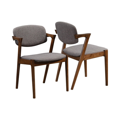 Malone Rectangular Dining Table dark walnut side view