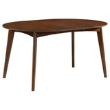 room view of Jedda Dark Walnut Oval Dining Room Set dining room furniture