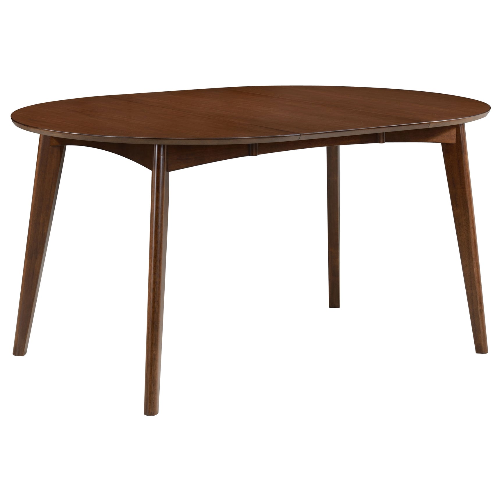 room view of Jedda Dark Walnut Oval Dining Room Set dining room furniture